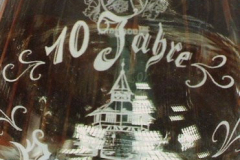 Rustikale Schrift