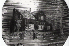 Haus - Zinngravur